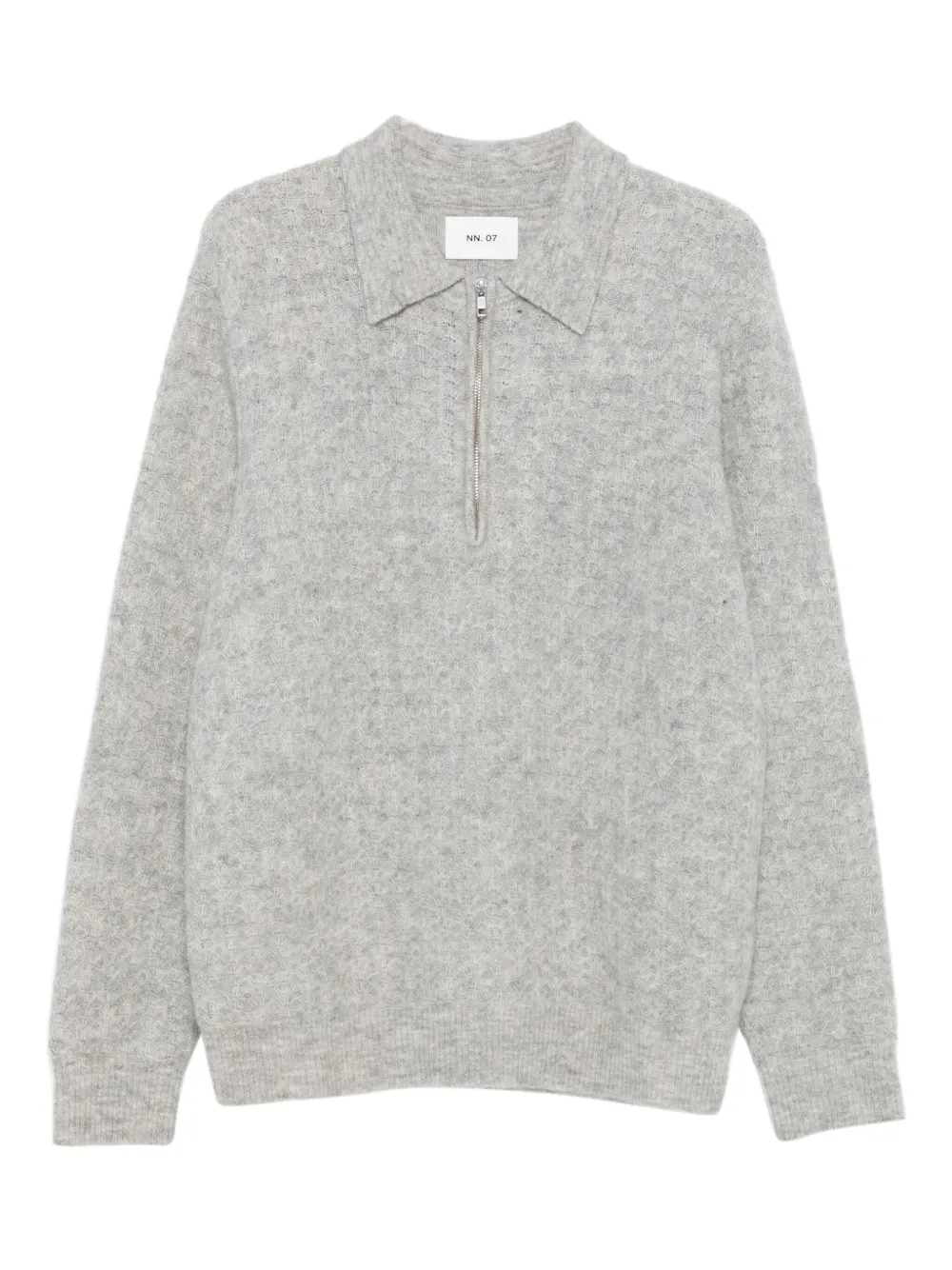 

Поло с молнией на воротнике Alfie Nn06, серый