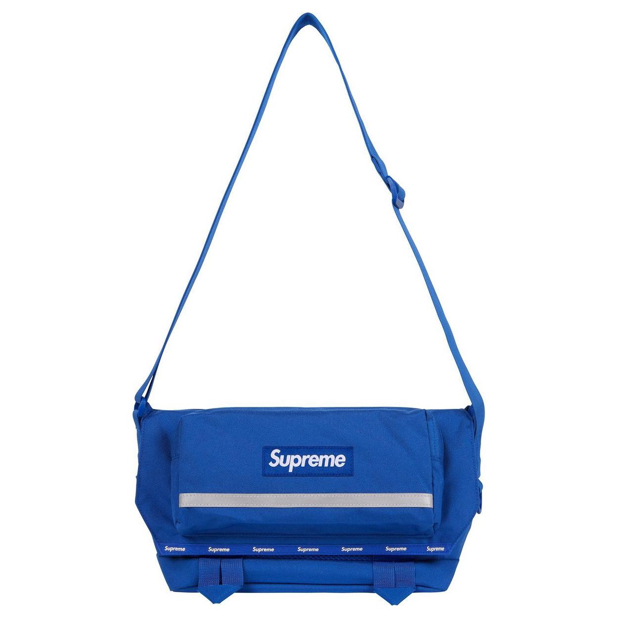 

Supreme Нейлоновая сумка-мессенджер через плечо унисекс сине-черная, Blue