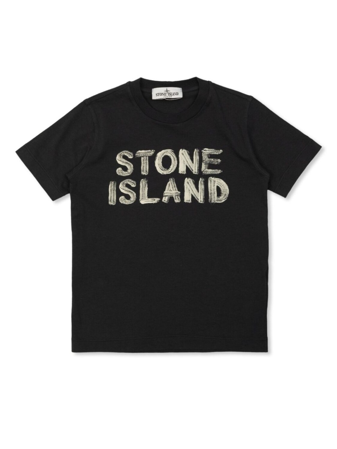 

Футболка с логотипом Stone Island Junior, черный