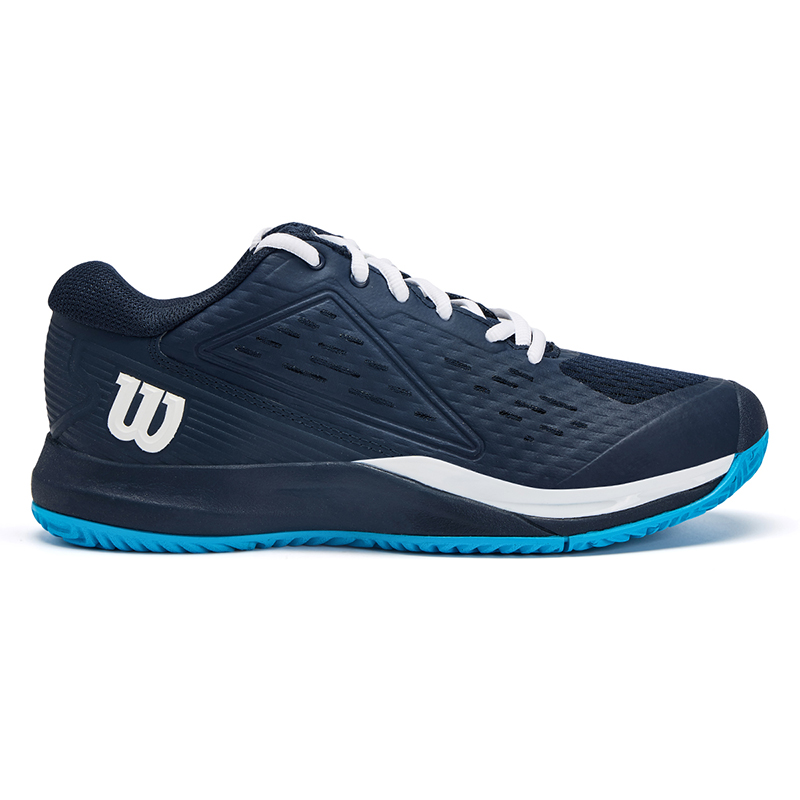 Wilson Rush Pro Jr L дышащие детские кроссовки для тренировок marine blue подростки — фото 3