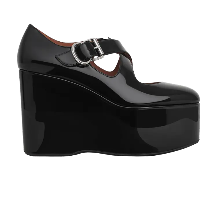 Кроссовки Alaïa Wmns Criss Cross Wedge 'Patent Black'