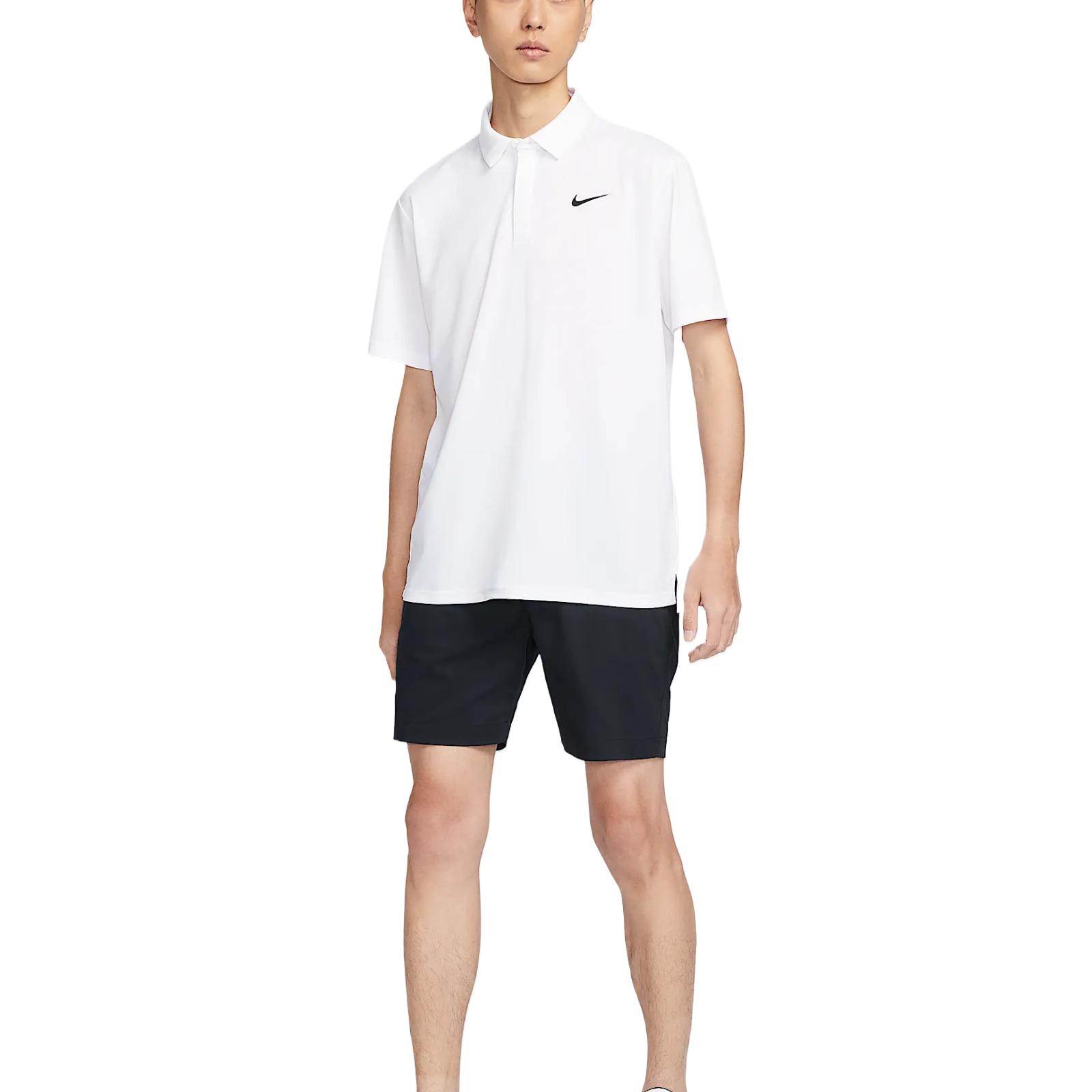 Nike Футболка Dri-FIT Tour мужская белый/белый/черный — фото 4