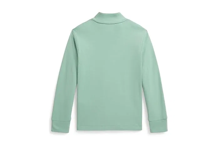 Свитер Cotton Interlock 1/4 Zip Polo Ralph Lauren Kids, Celadon — фото 2