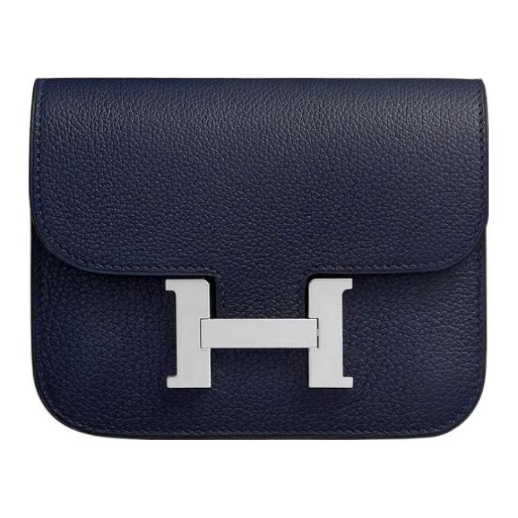 

HERMES Кошелек Constance Slim Evercolor Calfskin, кардхолдер, поясная сумка Women's 2Z Bleu Nuit Midnight Blue