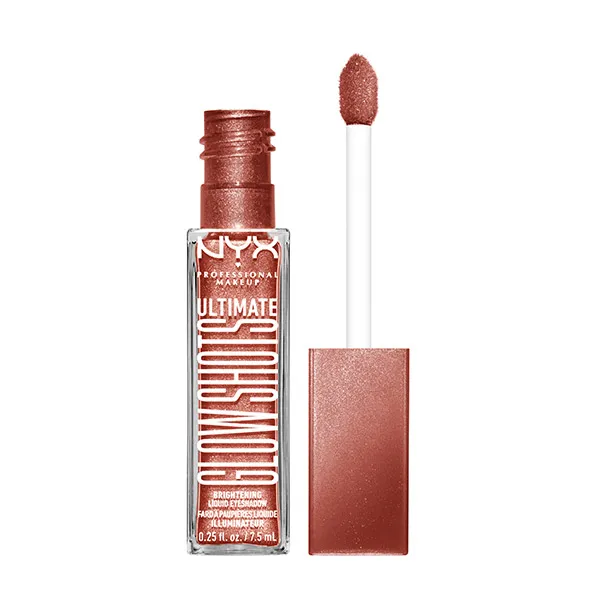 Атласные жидкие тени для век Ultimate Glow Shots Nyx Professional Make Up, цвет mango moment — фото 2