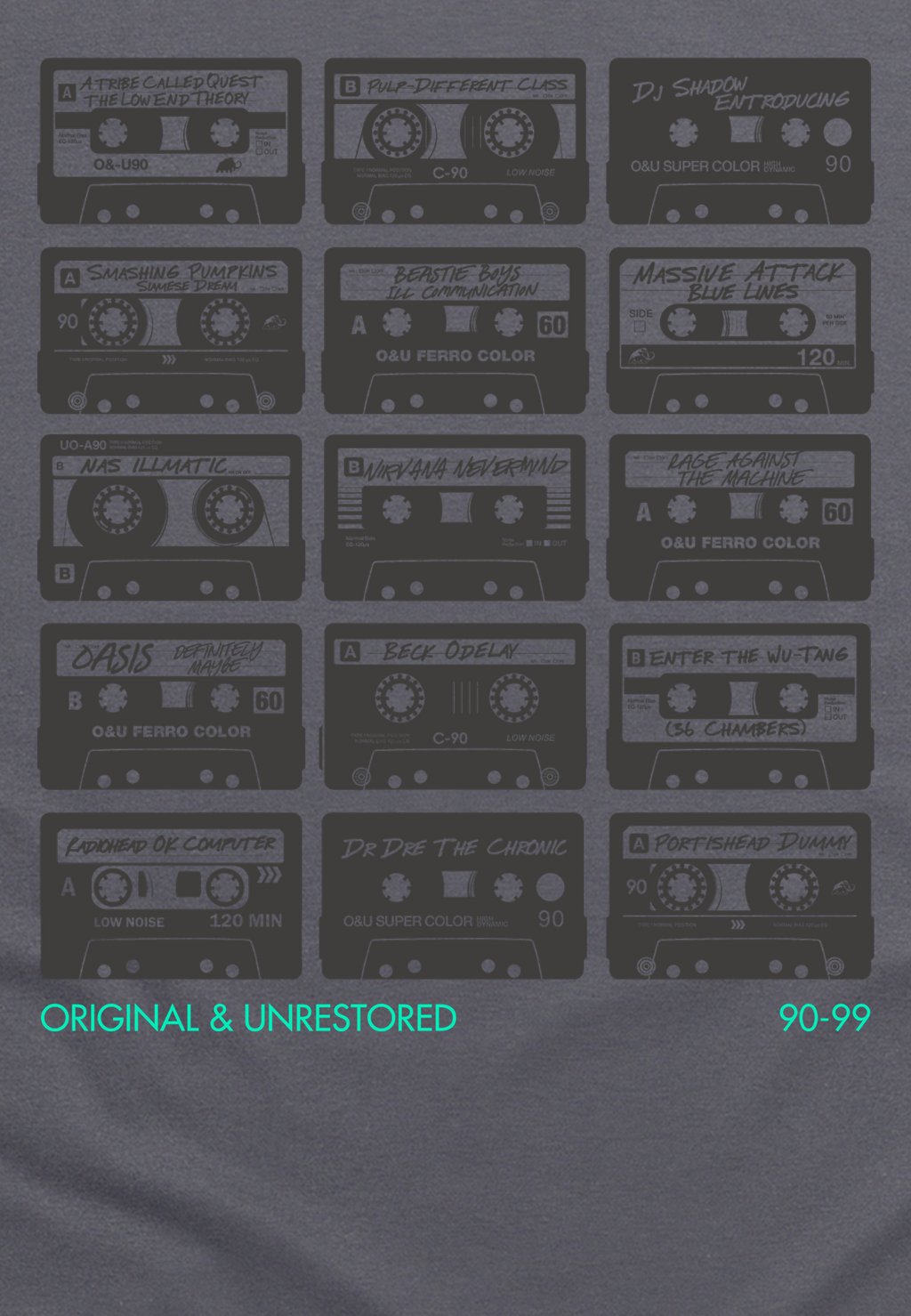 

Толстовка ORIGINAL & UNRESTORED 90S SOUNDTRACK Henry Tiger, темно-серый