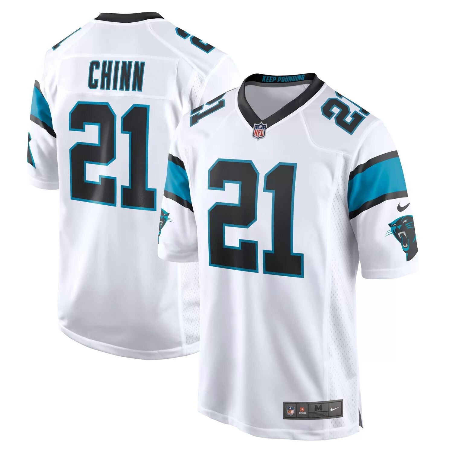 

Мужское игровое джерси Jeremy Chinn White Carolina Panthers Nike