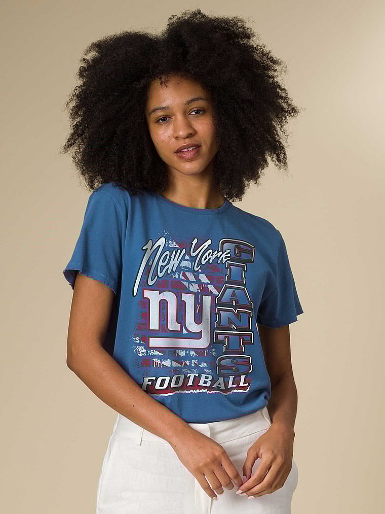

Винтажная футболка MVP New York Giants Junk Food Clothing, цвет liberty - giants