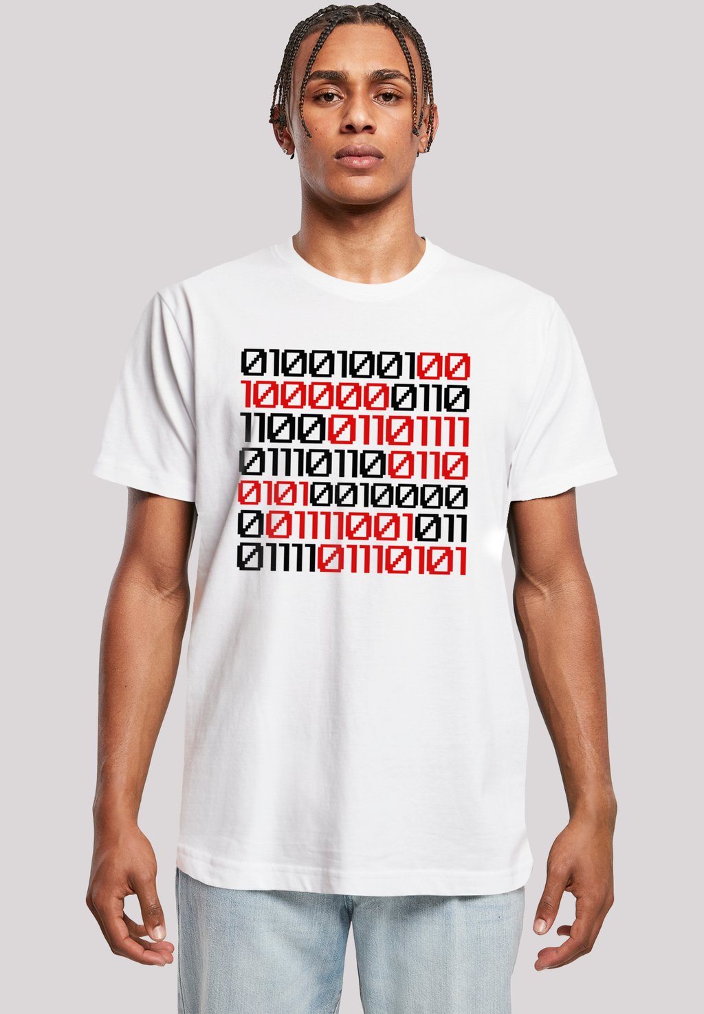 

Футболка с принтом I LOVE YOU BINARY CODE VALENTINSTAG F4NT4STIC, белый