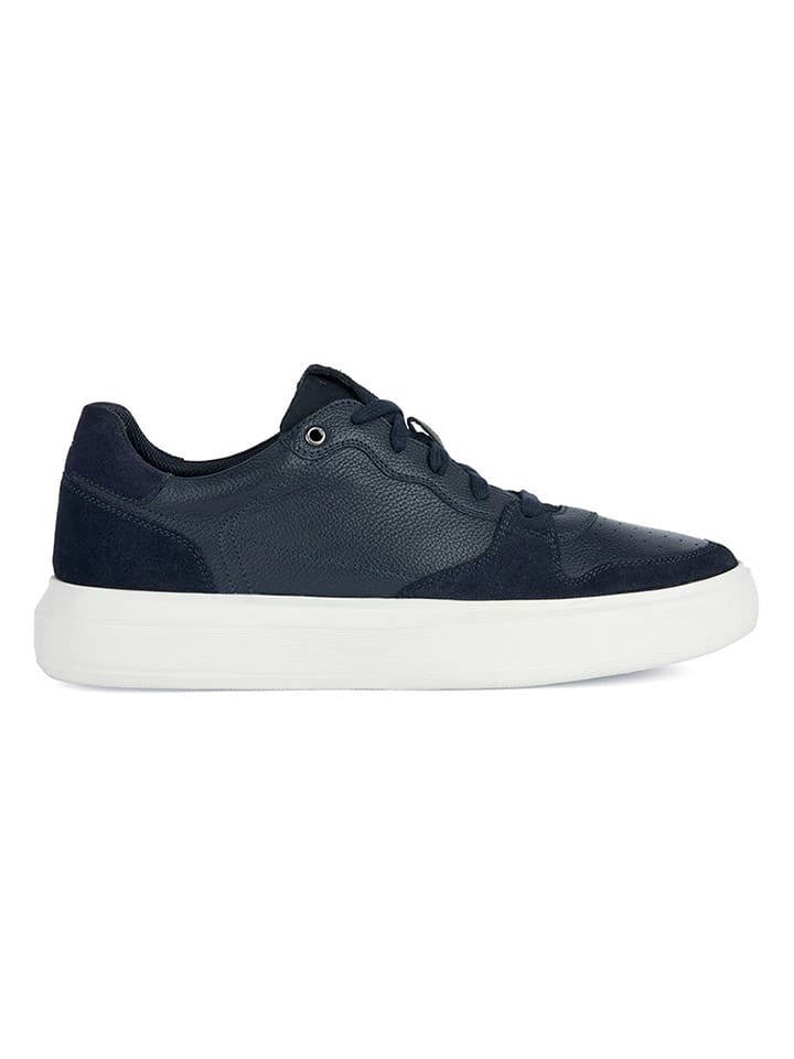

Кроссовки на шнуровке Geox Leder-Sneakers Deiven, темно-синий