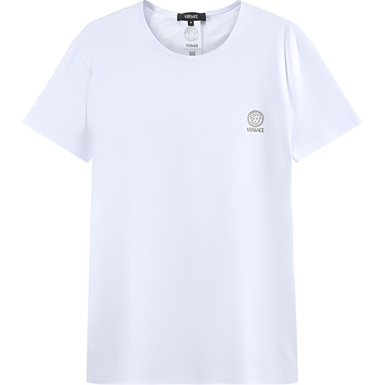

Футболка с короткими рукавами и круглым вырезом VERSACE, белый