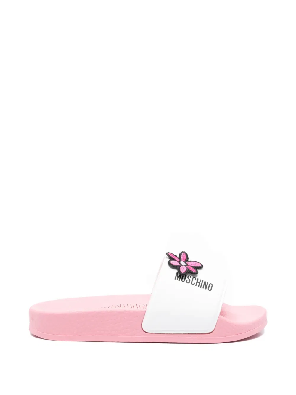 Сандалии Flower-patch Moschino Kids, белый