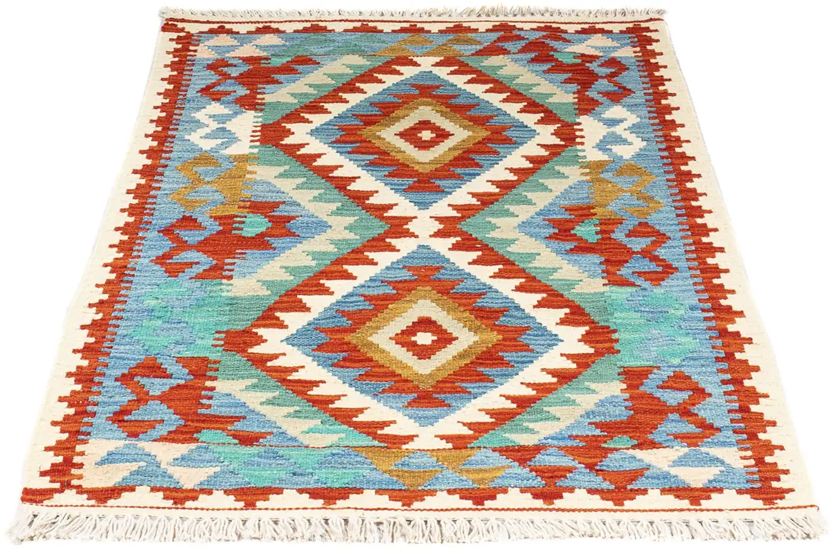 

Шерстяной ковер Morgenland "Kilim - Splash - 122 x 81 см - синий ", прямоугольный, для гостиной, цельный 81х122 см, синий