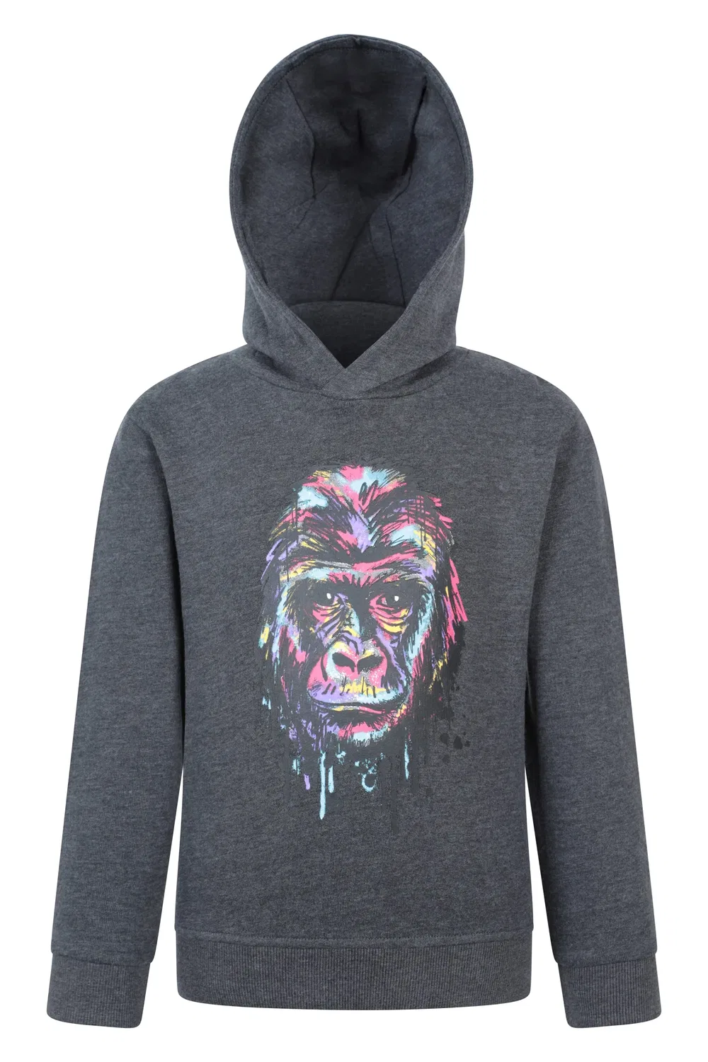 Худи для мальчиков с принтом Gorilla Mountain Warehouse, серый