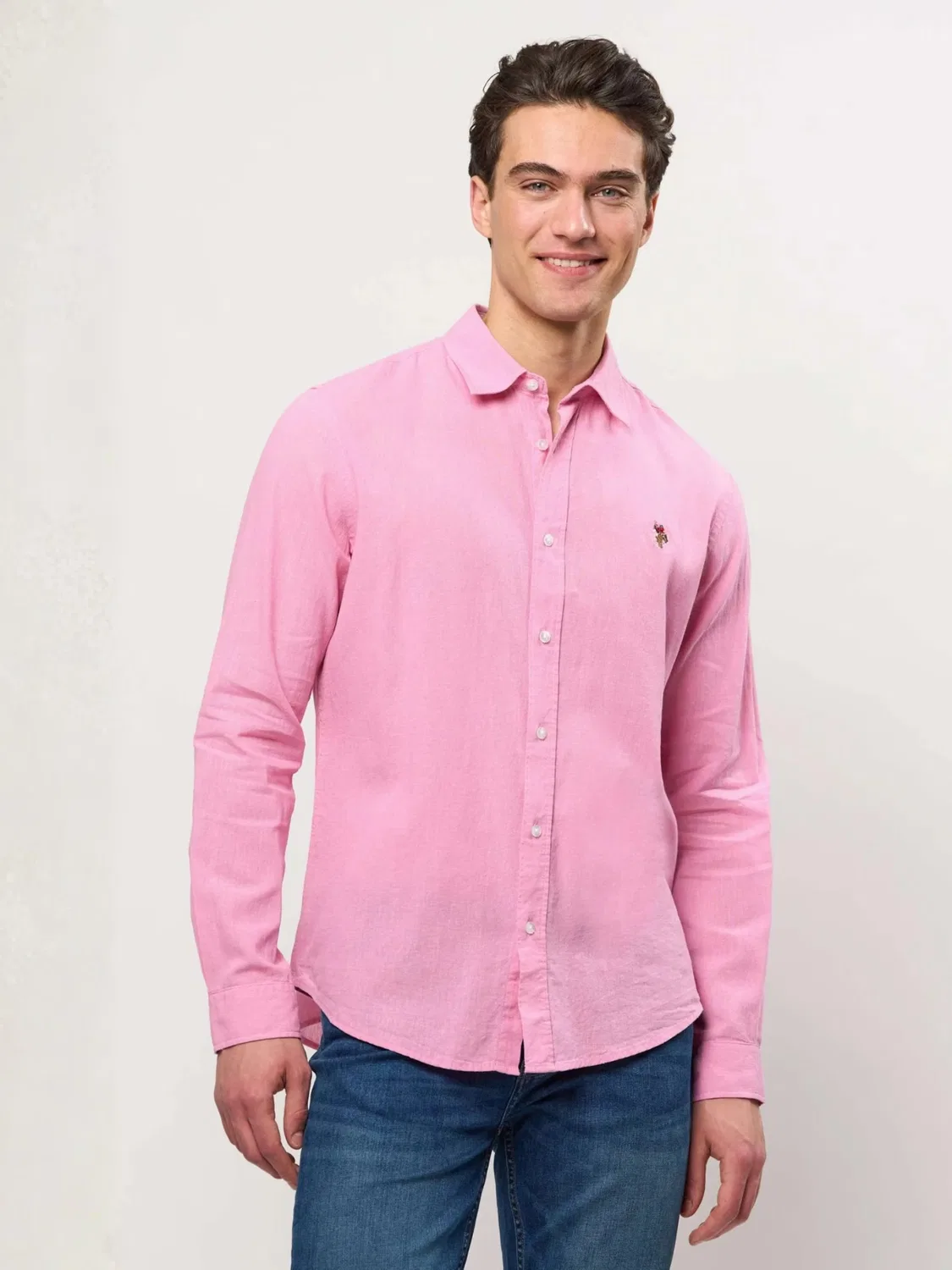 Рубашка на пуговицах стандартного кроя ' UMBolt ' U.S. Polo Assn., Pink — фото 3
