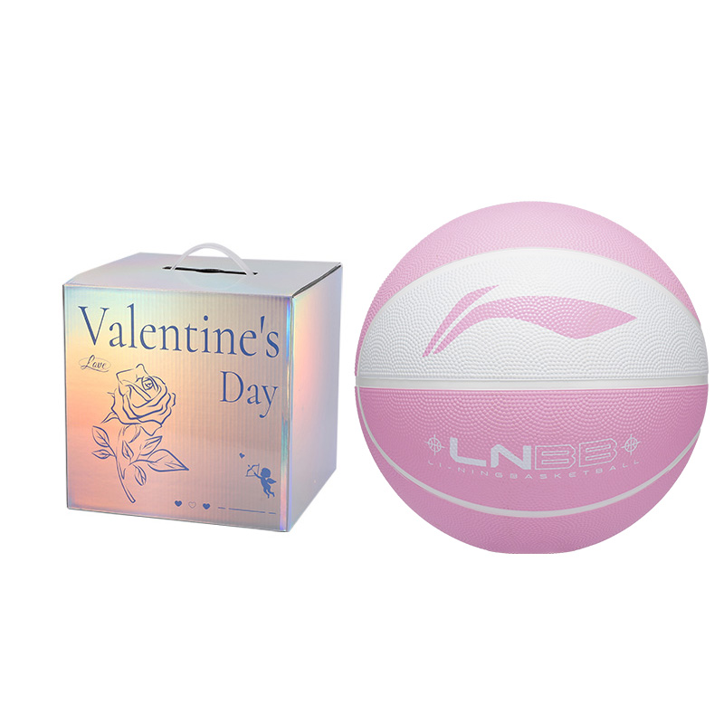 

LINING Резиновый баскетбольный мяч white pink размер 5, размер 6, размер 7 тренировочный соревновательный unisex china