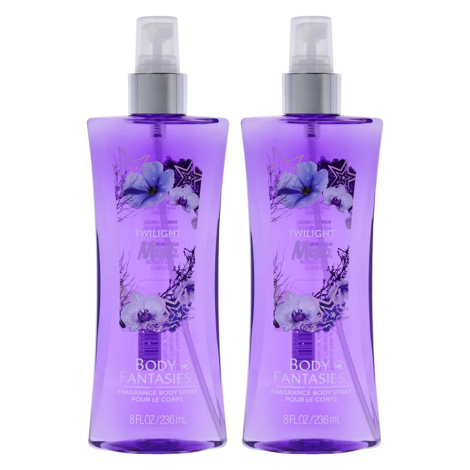 Ароматизированный спрей для тела Signature Twilight Mist от Body Fantasies для женщин - 237 мл (8 унций) - упаковка из 2 штук, 8.0 Oz