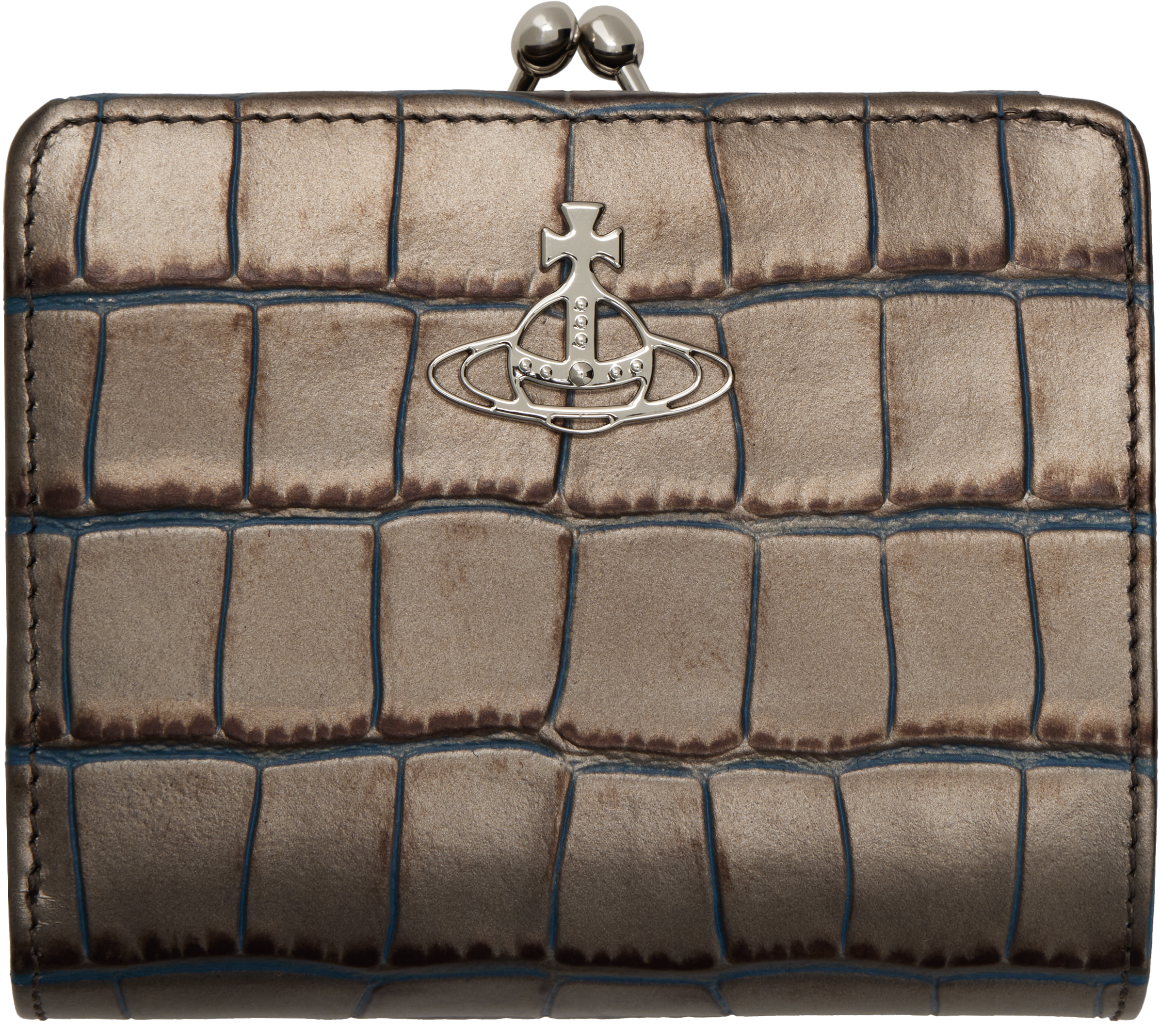 

Кошелек с карманом в рамке Vivienne Westwood, коричневый