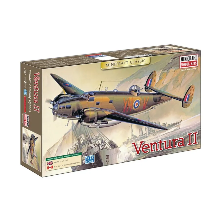 

Британская Вентура II, WWII Aircraft - 1:72 Scale (Minicraft)