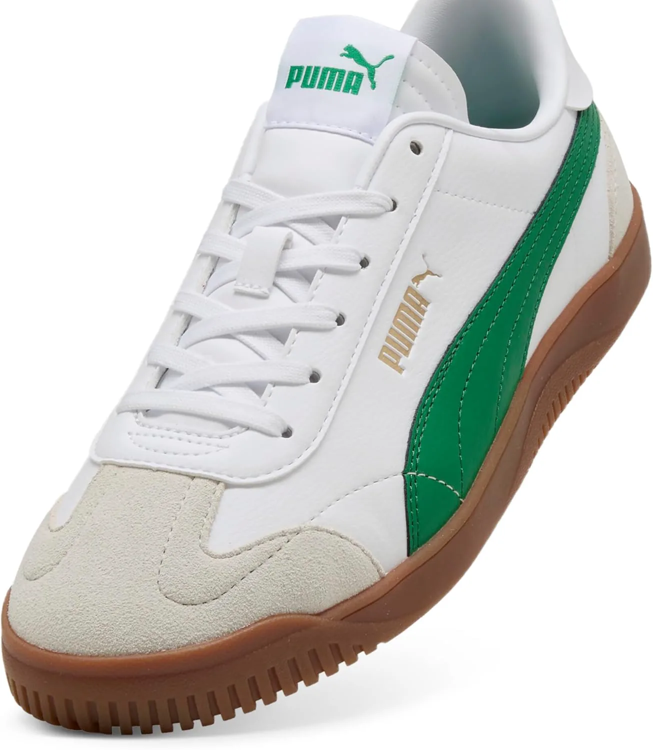 Кроссовки Puma Mens Club 5v5, белый/зеленый/серый — фото 2
