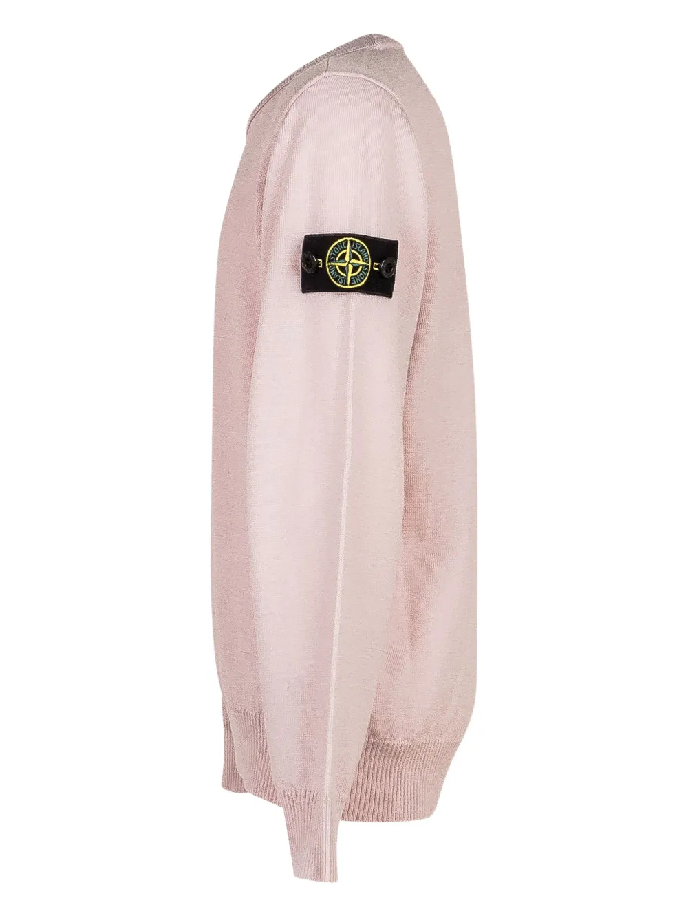 Свитер с круглым вырезом Stone Island Junior, розовый — фото 3