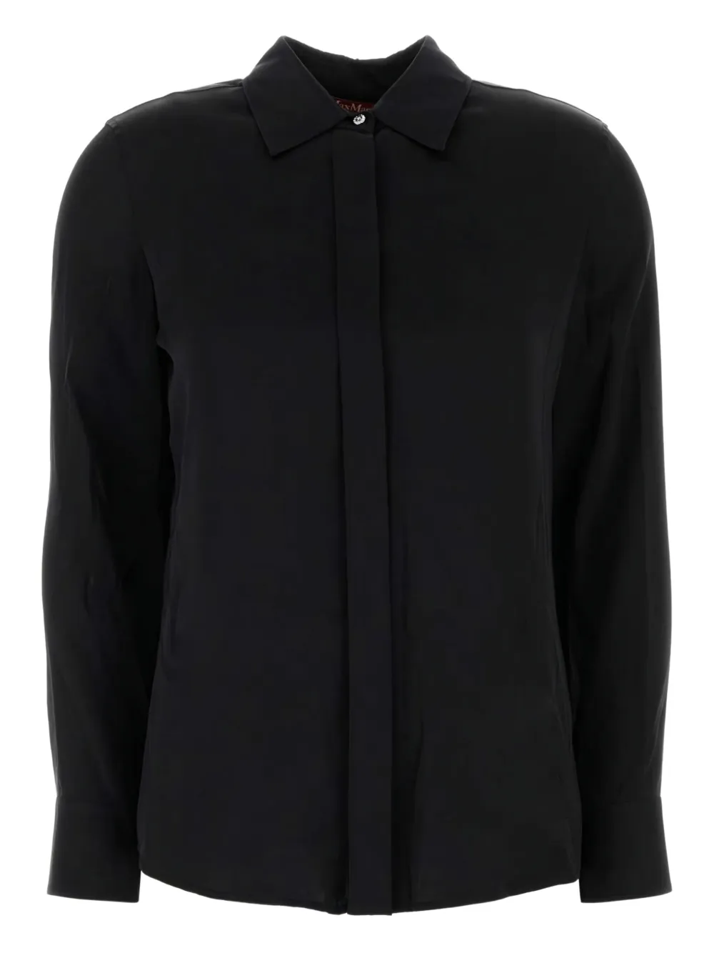 

Рубашка с длинными рукавами и застежкой на пуговицы MAX MARA, черный