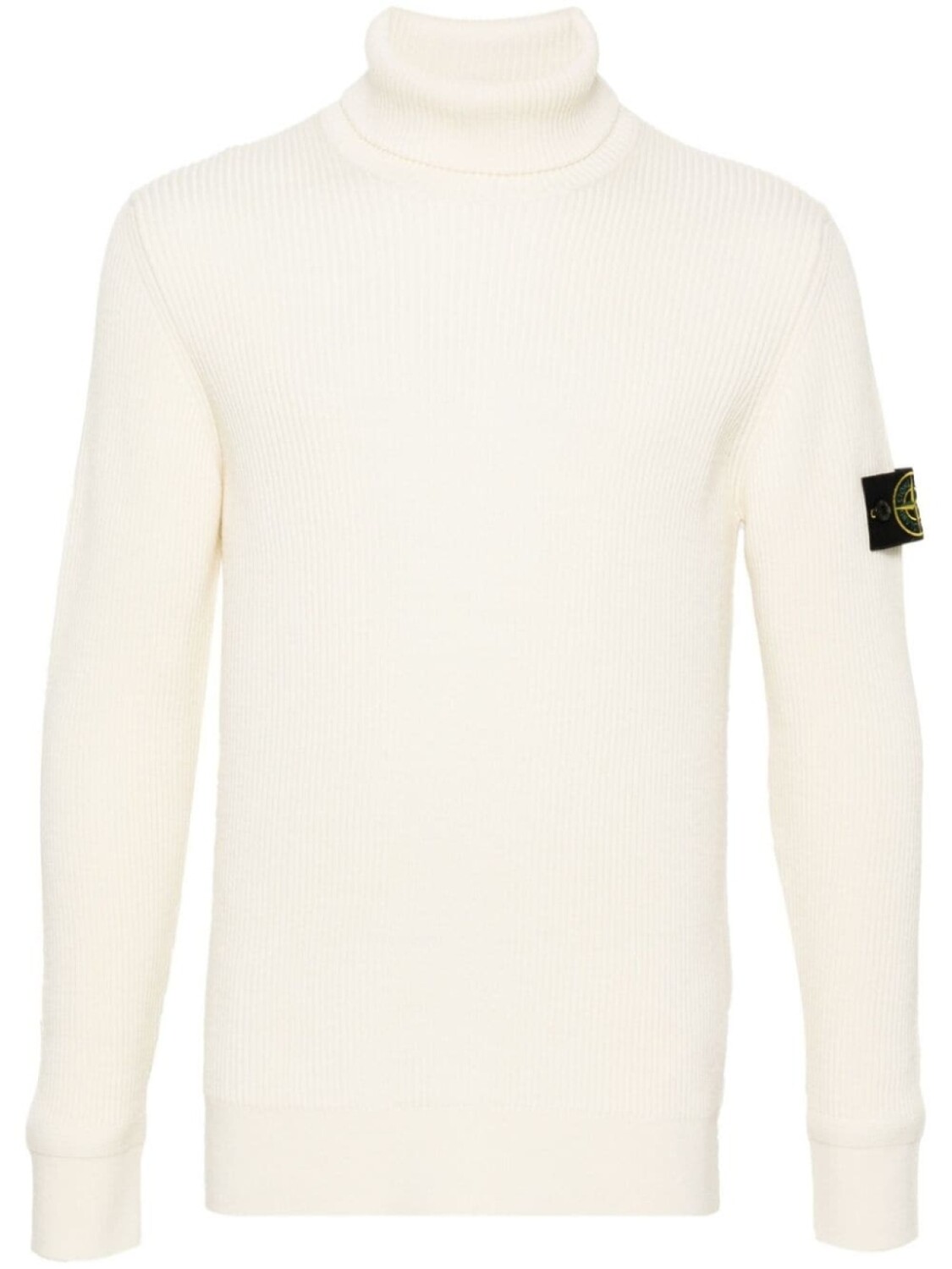

Stone Island свитер из вирджинской шерсти в рубчик, серый