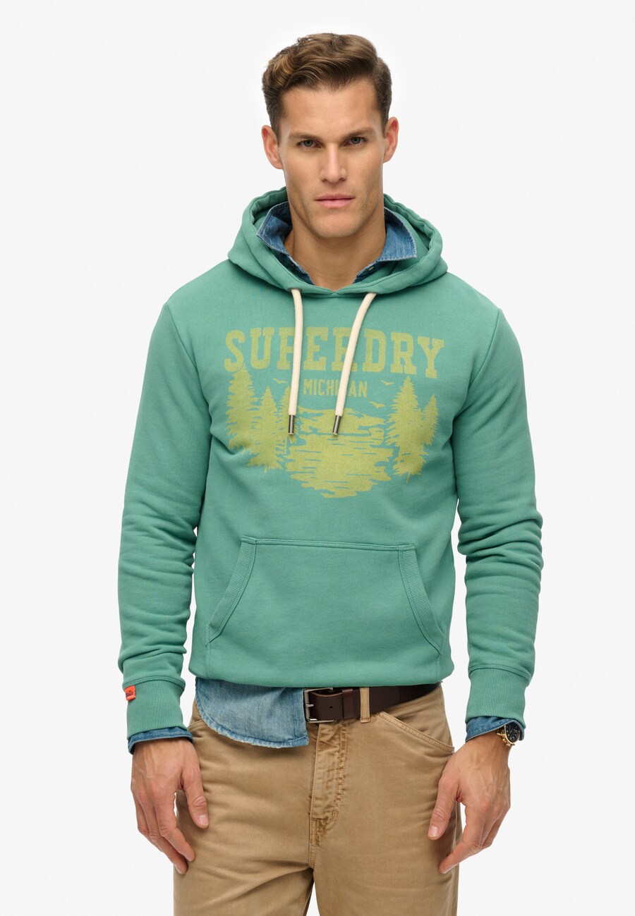 

Толстовка Superdry Lo-Fi, пастельный зеленый