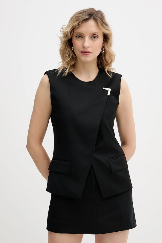 

Жилет из шерстяной смеси Karl Lagerfeld, черный