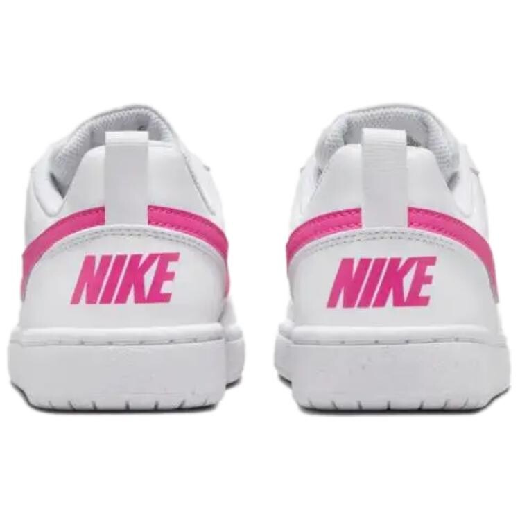 Кроссовки Court Borough Kids Lifestyle GS Low-top белые/розовые Nike, розовый — фото 4