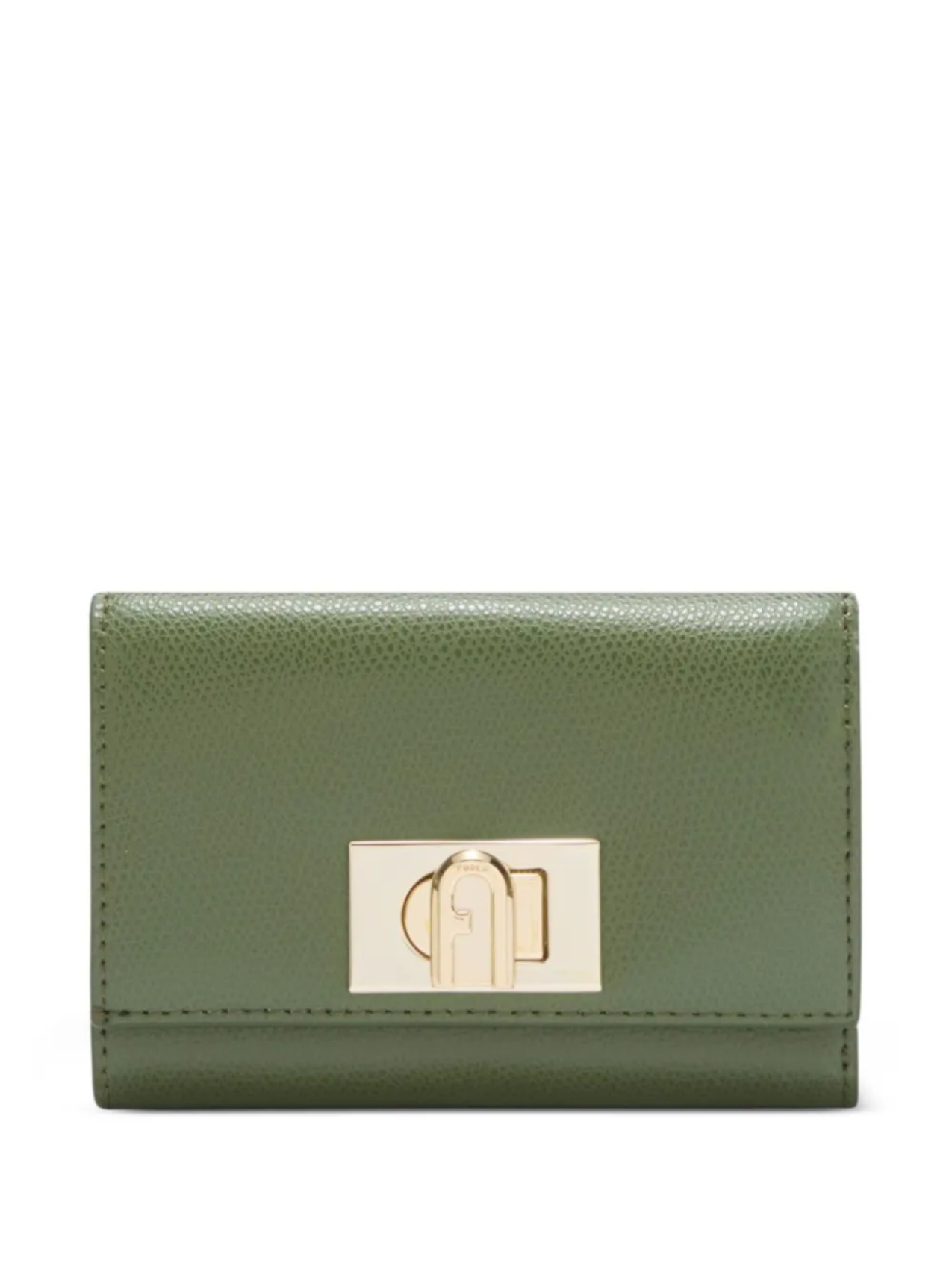 

Средний кожаный кошелек 1927 года Furla, зеленый