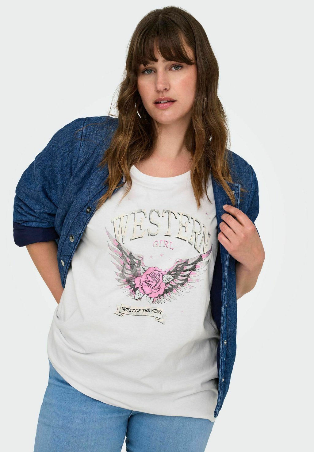 

Футболка с принтом CARKONI ONLY Carmakoma, белый