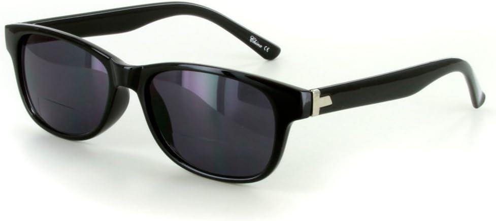 

Солнцезащитные очки Aloha Eyewear Oahu с бифокальными линзами классической квадратной формы для стильных мужчин и женщин (черные с дымчатым эффектом +1,25), Black W/ Smoke Lens