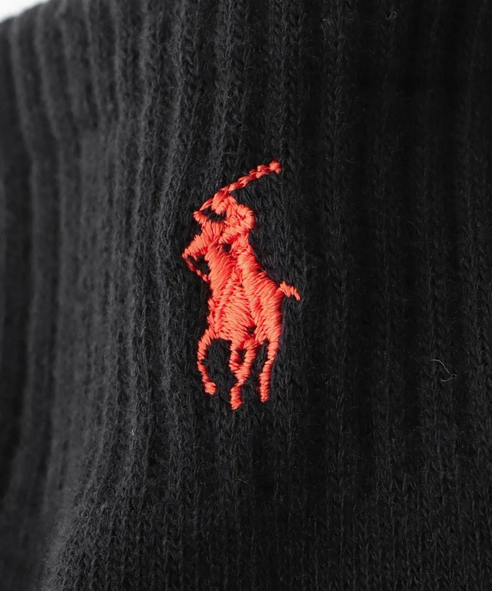 Комплект из 3 пар: короткие носки с ворсистой подкладкой и поддержкой свода стопы. Polo Ralph Lauren, 01. Black x 3 — фото 3