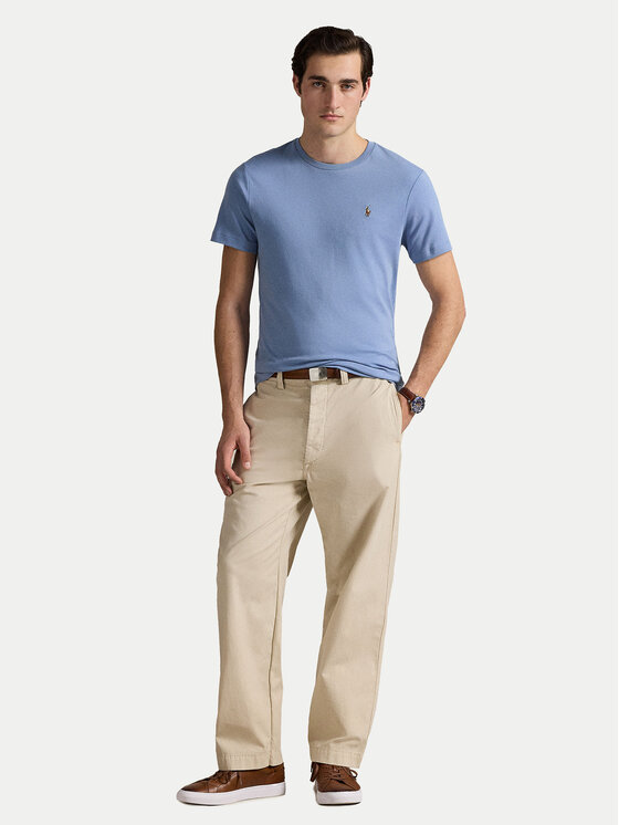 Футболка облегающего кроя на заказ 710740727095 Polo Ralph Lauren, синий — фото 2