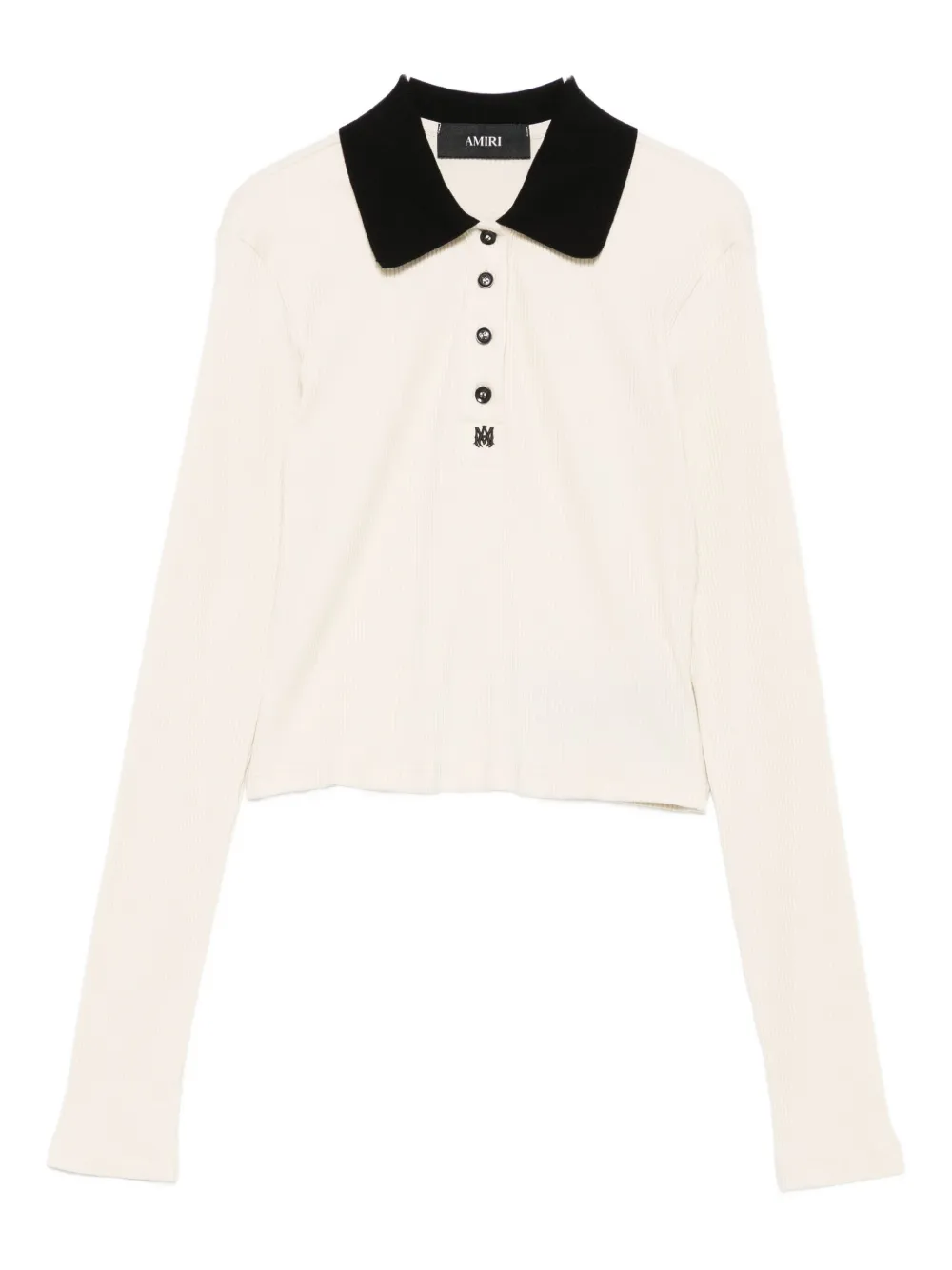 

Поло из рубчатого трикотажа AMIRI, нейтральный