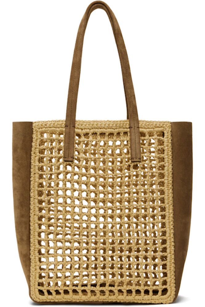 

Маленькая бежевая сумка Zoe Tote KHAITE