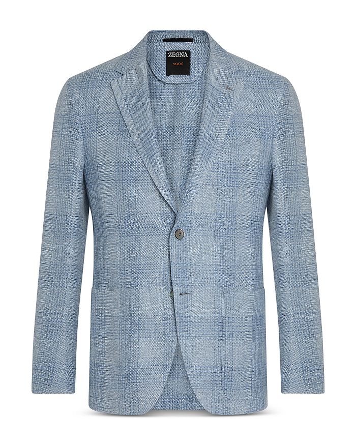 

Кроссоверная текстурированная куртка-пиджак ZEGNA, синий