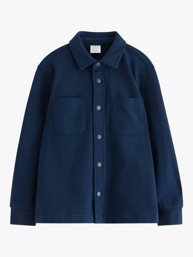 

Детская хлопковая рубашка с длинными рукавами Lindex, Dark Blue