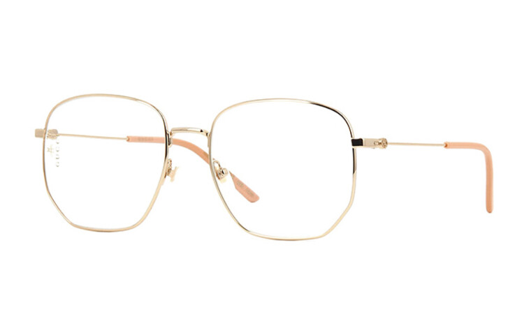 

Очки мужские Gucci Round Optical, золотой / светло-розовый