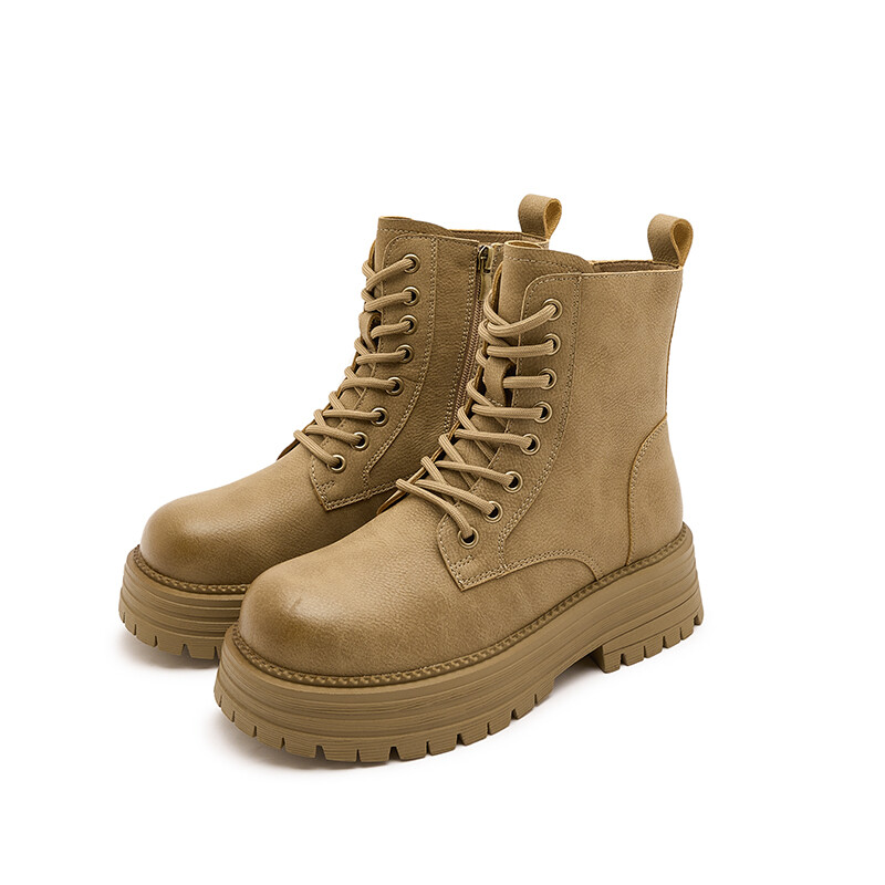 

Ботинки Martin Boot женские H2, цвет Beige Hidden Wedge Single Soles