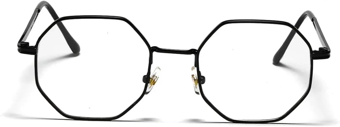 

Роскошные круглые солнцезащитные очки для женщин и мужчин. Модный винтажный стиль, стимпанк, маленькая оправа, защита от УФ-излучения UV400 generic, Black Clear