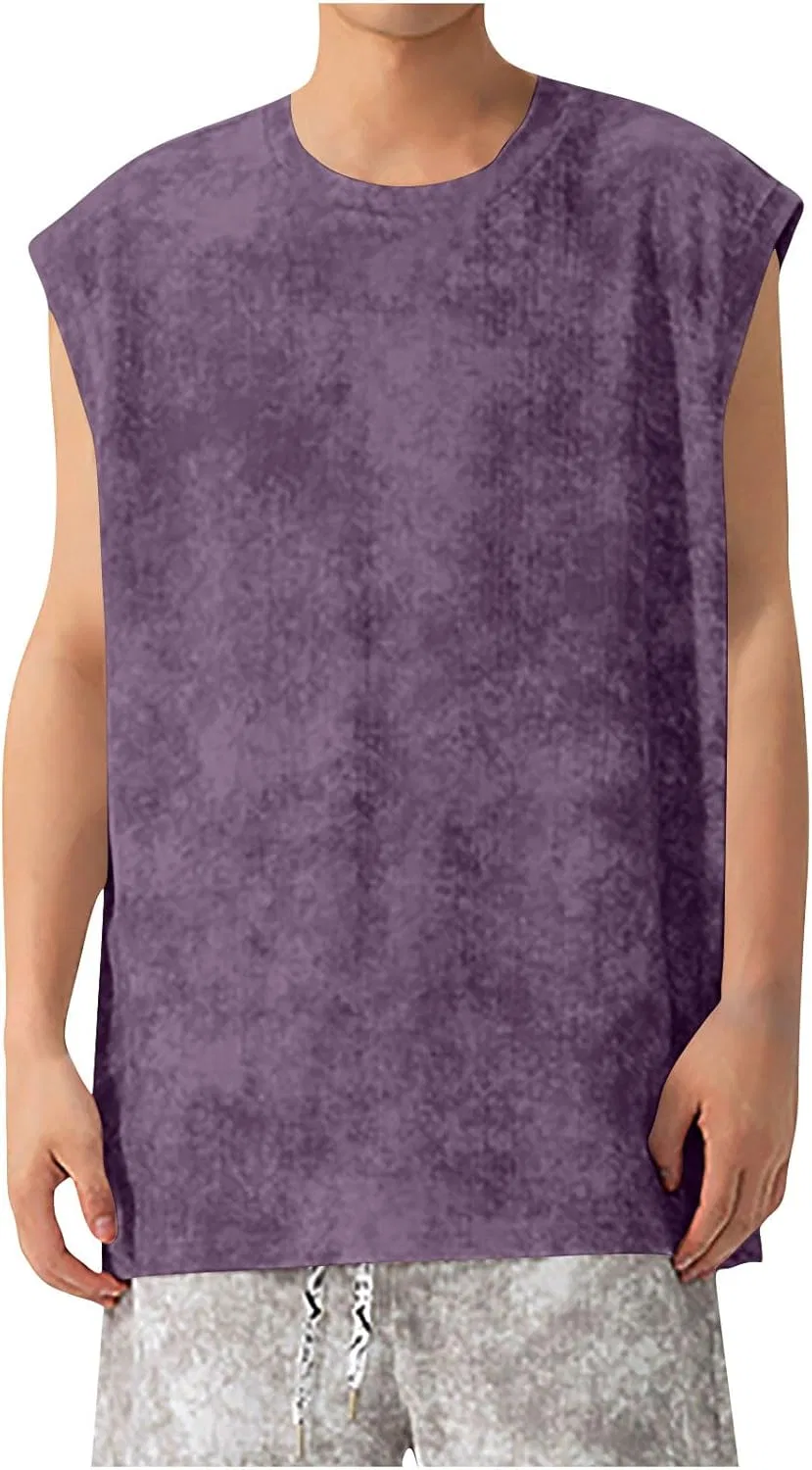 Мужской топ без рукавов, дышащий, Generic, Purple