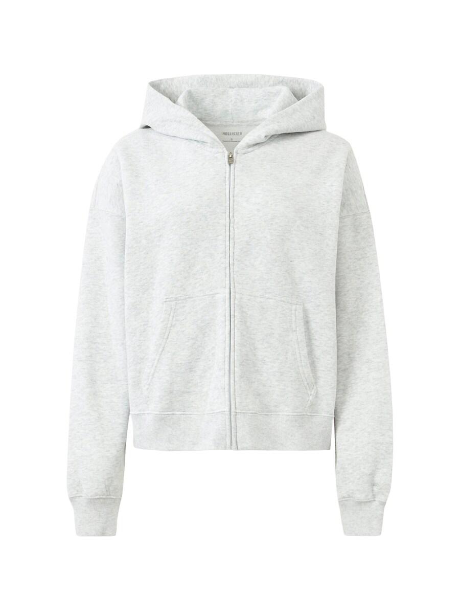 

Худи с капюшоном на молнии HOLLISTER, Light grey