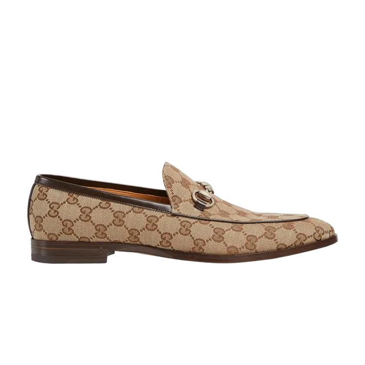 

Кроссовки Gucci Gucci GG Canvas Loafer 'Ebony', кремовый