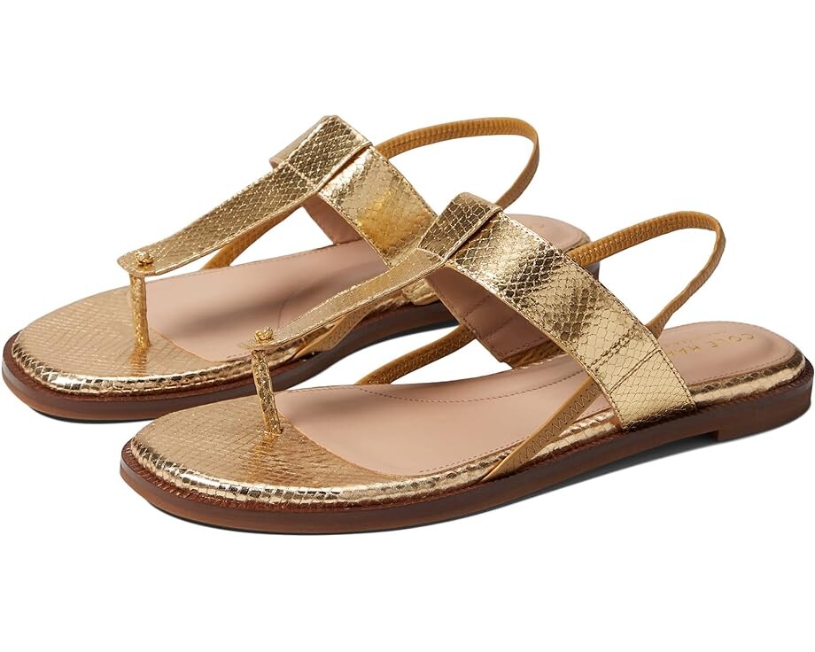 

Сандалии Cole Haan Winslet Thong Sandal, цвет Gold Metallic