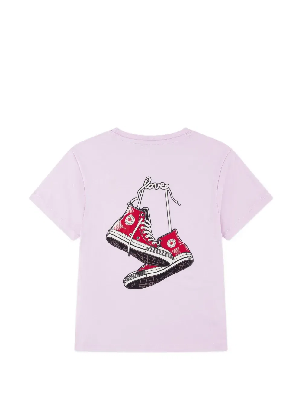 Футболка с повязкой в виде сердца Converse Kids, фиолетовый — фото 2