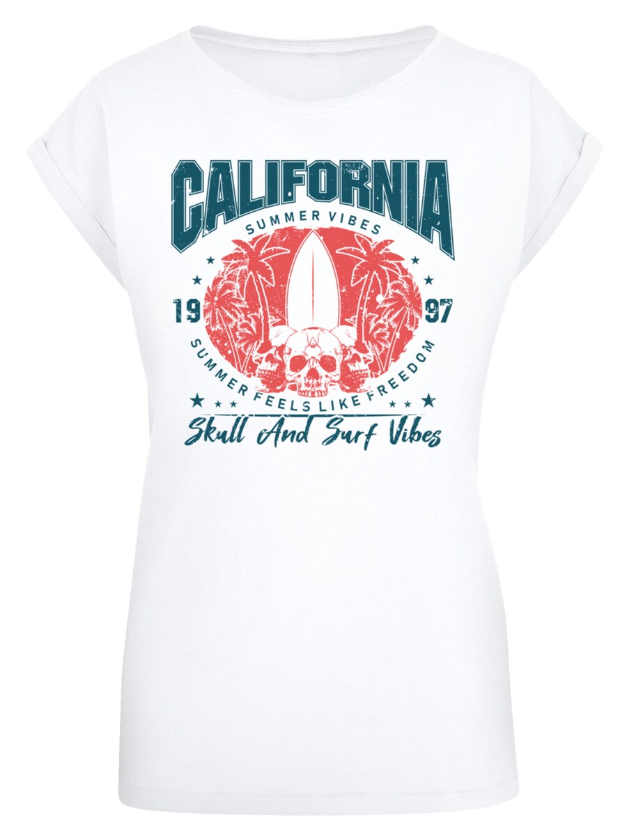 

Рубашка F4NT4STIC California skull summer vibes, белый