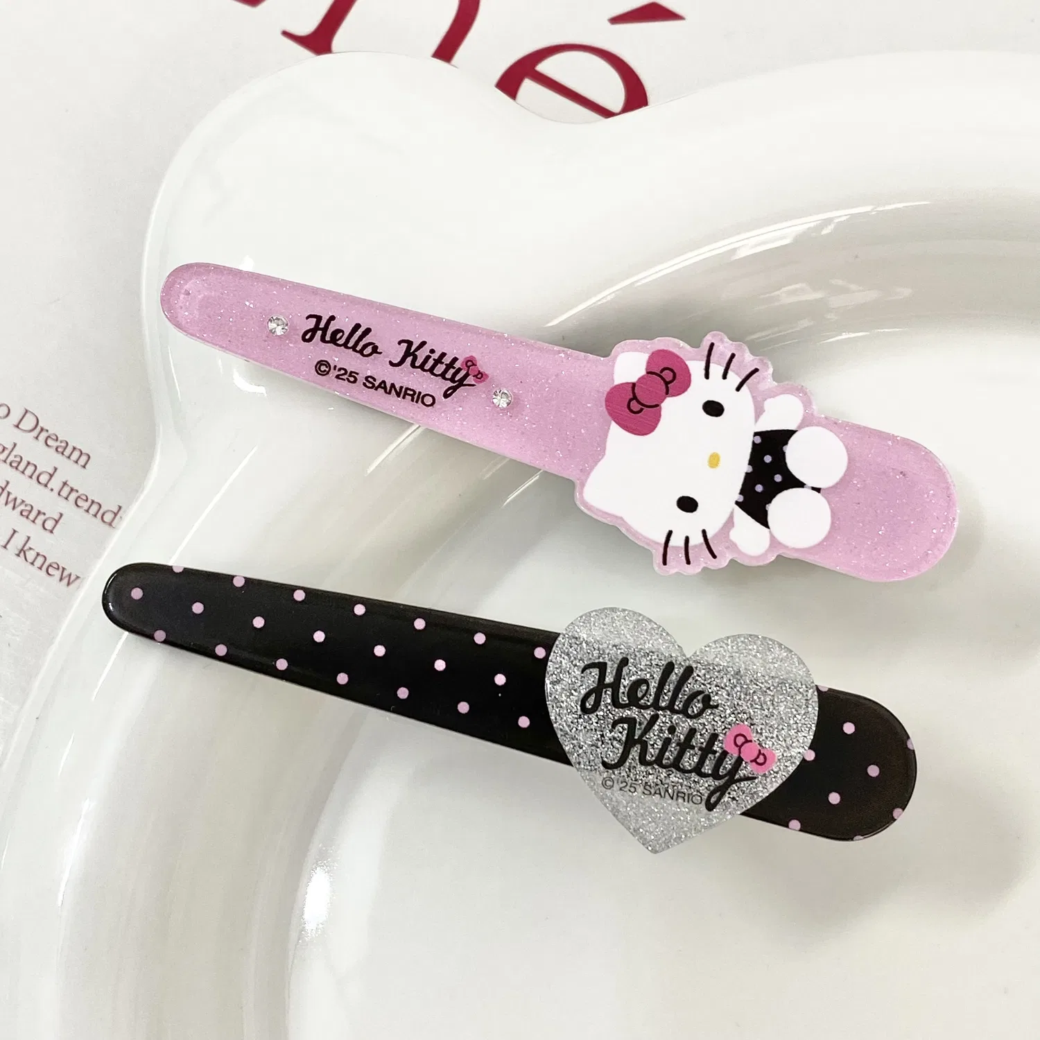 Заколки для волос Hello Kitty Sanrio акриловые — фото 3