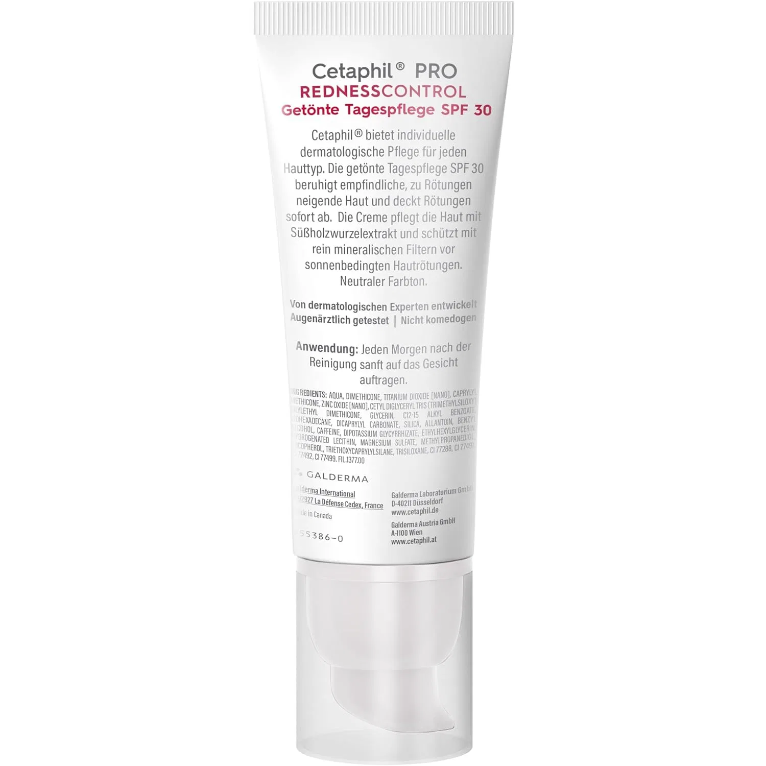 Маска для лица Cetaphil — Тонирующий дневной Pro RednessControl SPF, 50 мл — фото 2